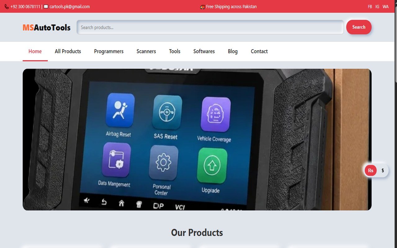 MSAutoTools — WordPress concept work by Kamalix Technologies